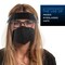 80 Black Face Shields (20 Packs of 4) - Ultra Clear Protective Full Face Shields to Protect Eyes, Nose, Mouth - Anti-Fog PET Plastic, Elastic Headband